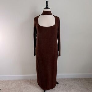 Eloquii Ribbed Long Sleeve Dress women’s size 24